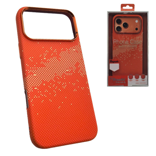 Чехол-крышка free air pixel stars (magsafe) для iphone 17 pro max оранжевый