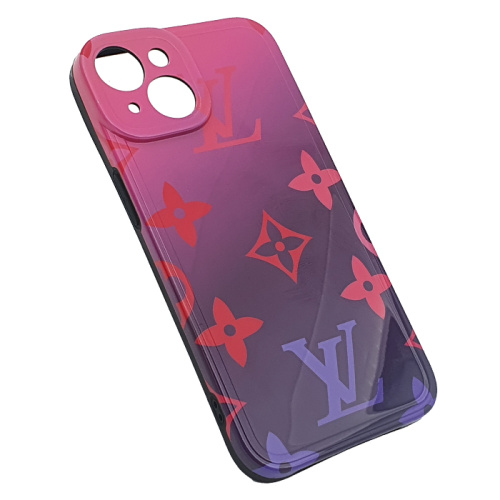 Чехол-силикон full print brends для iphone 14 pro max розовый