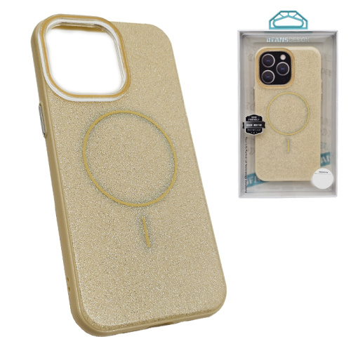Чехол-крышка dfans shine magsafe для iphone 14 pro желтый