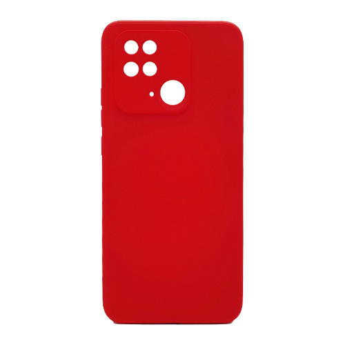 Чехол-силикон soft touch для xiaomi redmi 10c красный