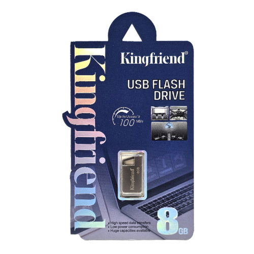 8gb usb kingfriend small cеребристая