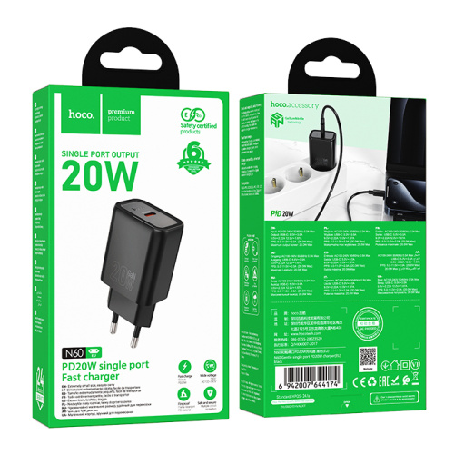 Сзу hoco n60 (pd20w) черное