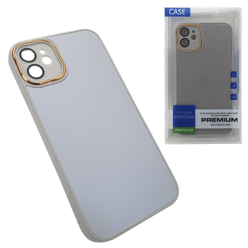 Чехол-крышка stylish glass case для iphone 11 белый
