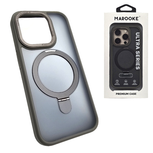 Чехол-крышка marooke m02 с подставкой 360 для iphone 15 pro титан-синий