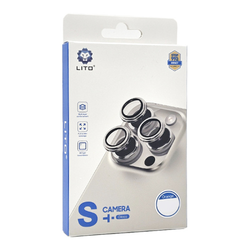 Стекло на камеру lito s+ glass для iphone 17 pro max/17 pro темно-синее