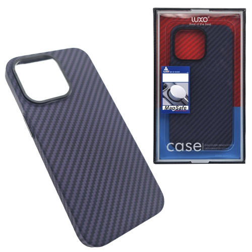 Чехол-крышка luxo карбон mag safe для iphone 14 pro max фиолетовый