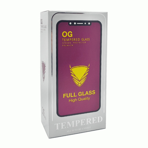 Стекло Защитное OG (norm) Samsung A42 черное