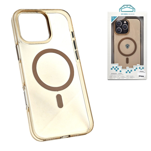 Чехол-крышка dfans design глянец для iphone 16 pro золотой