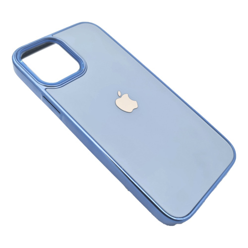 Чехол-силикон di матовый для iphone 12 pro max голубой