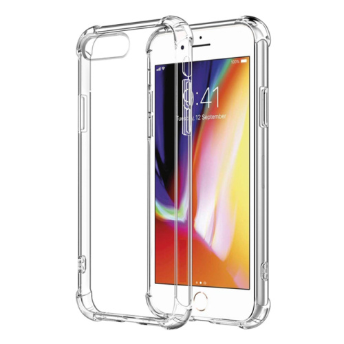 Чехол-силикон clear case противоударный для iphone 7/8 plus прозрачный