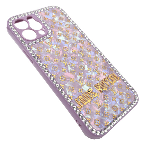 Чехол-силикон louis vuitton для iphone 12 pro сиреневый