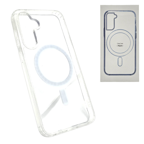 Чехол-силикон clear case magsafe (magnetic) для Samsung s23fe прозрачный 