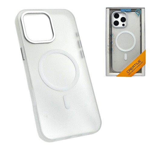 Чехол-крышка henks sand magsafe для iphone 16 pro max белый