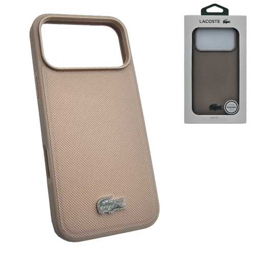 Чехол-крышка #32 lacoste petit (magsafe) для iphone 17 pro max бежевый (xplat)
