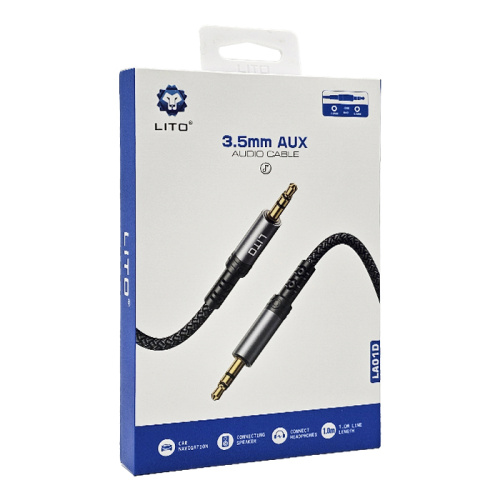 Aux 3.5/3.5 lito la01d 1м черный