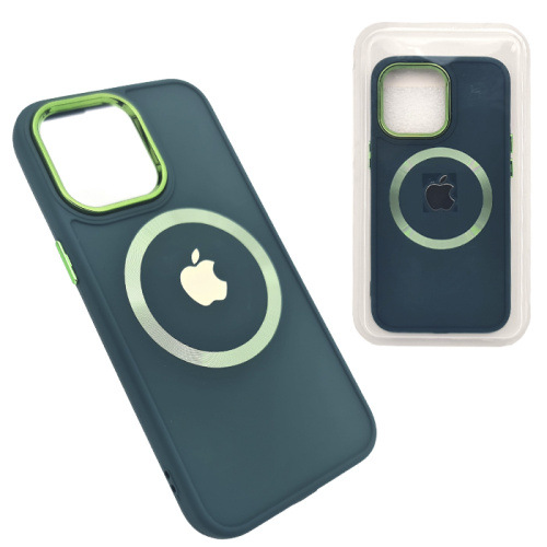 Чехол-крышка beauty magnetic для iphone 12 pro max зеленый