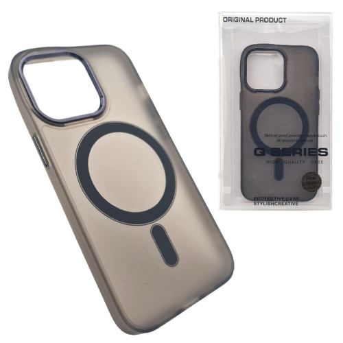 Чехол крышка q series magsafe для iphone 13 pro max черный