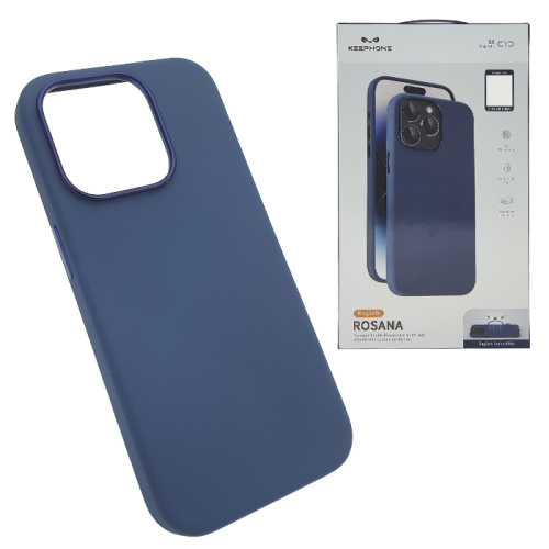 Чехол-крышка keephone rosana magsafe для iphone 15 pro mc0135 синий