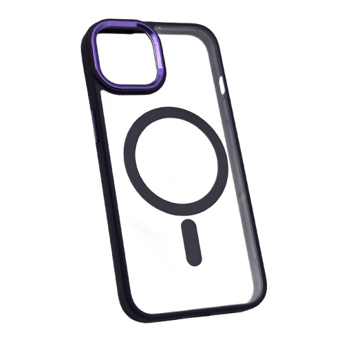 Чехол-силикон #014 clear case magsafe для iphone 11 в пакетике фиолетовый