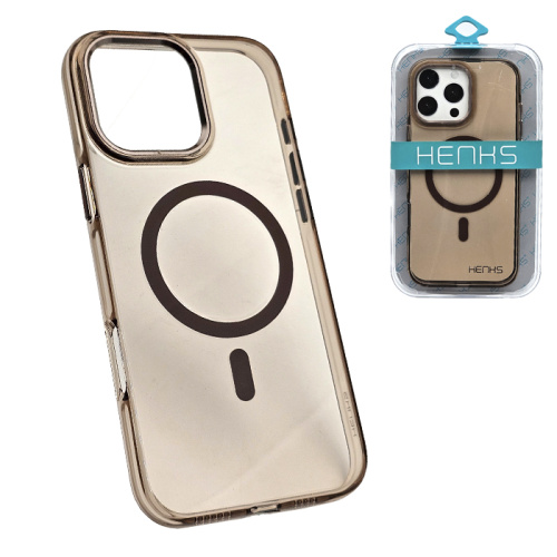 Чехол-крышка henks #56 golden shield magsafe для iphone 16 pro пустынный титан