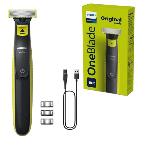 Триммер для волос Philips one blade qp2724/10 черно-зеленый