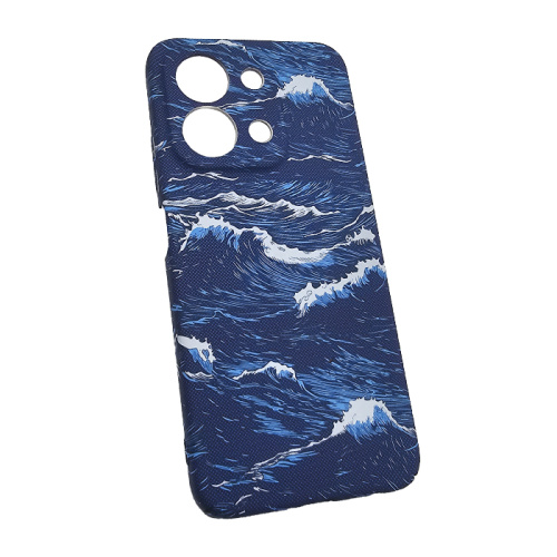 Чехол-крышка #81 luxo xiaomi redmi 15c волны синий