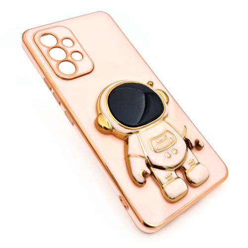 Чехол силикон космонавт Samsung a33 розовый