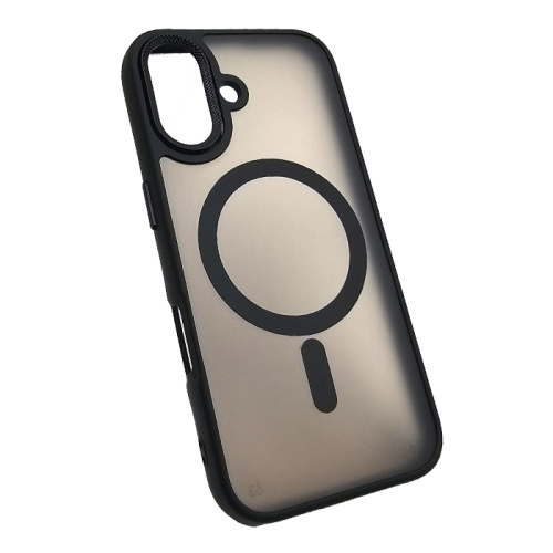 Чехол крышка magnetic collection mil-std для iphone 16 черный