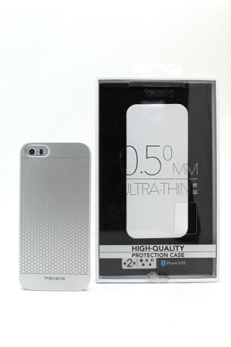 Чехол-крышка fshang ultra-thin 0.5mm для iphone 5/5s серебро