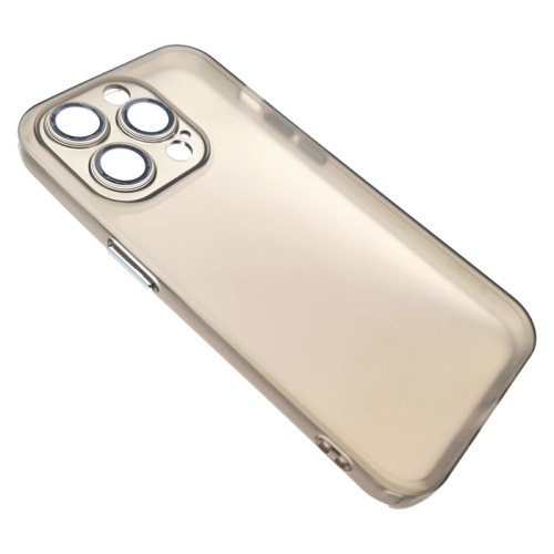 Чехол-силикон fashion anti fall матовые для iphone 14 pro черный