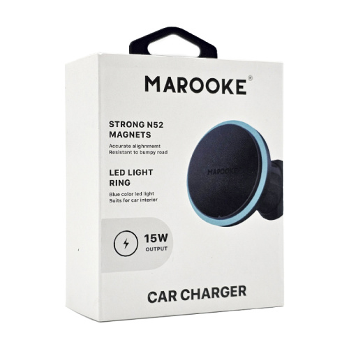 Автодержатель marooke strong n52 с бзу крюк (15w) черный