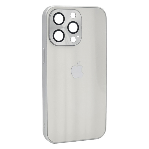 Чехол-крышка волна для iphone 13 pro max (6.7) серебристый