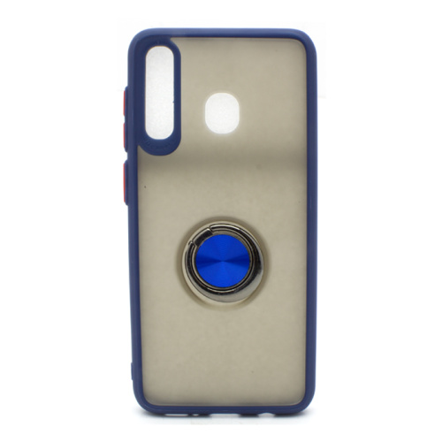 Чехол крышка matte кольцо Samsung a20/a30 (2019) синяя
