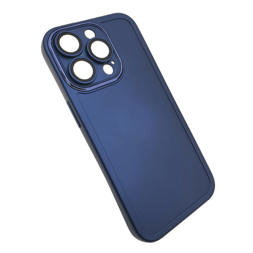 Чехол-силикон ycaden meta с закрытой камерой для iphone 14 pro синий