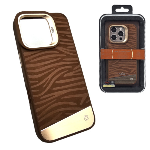 Чехол-крышка kajsa glamorous титан aquatic для iphone 16 pro brown