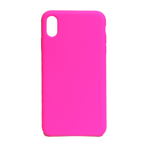 Чехол-силикон silicone case без лого iphone xs max розовый