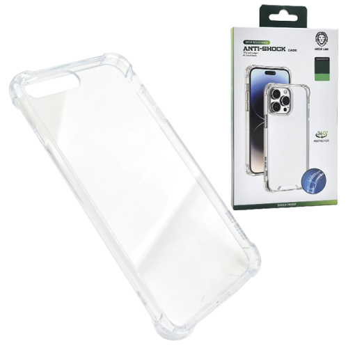 Чехол-крышка green lion anti-shock case shock-proof 360° для iphone 8 plus прозрачный