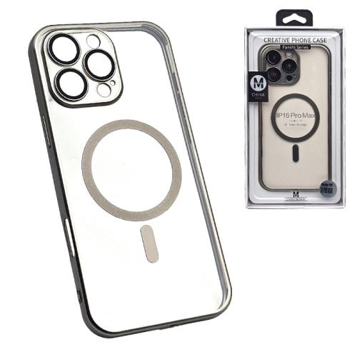 Чехол-силикон movenchy fanshi stand для iphone 16 pro титан