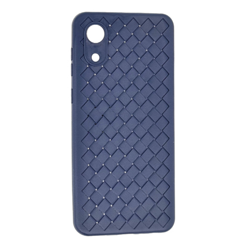 Чехол-силикон плетенка Samsung a03 core синий