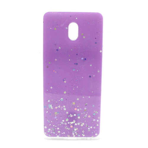 Чехол-силикон звездочки xiaomi redmi 8a фиолетовый