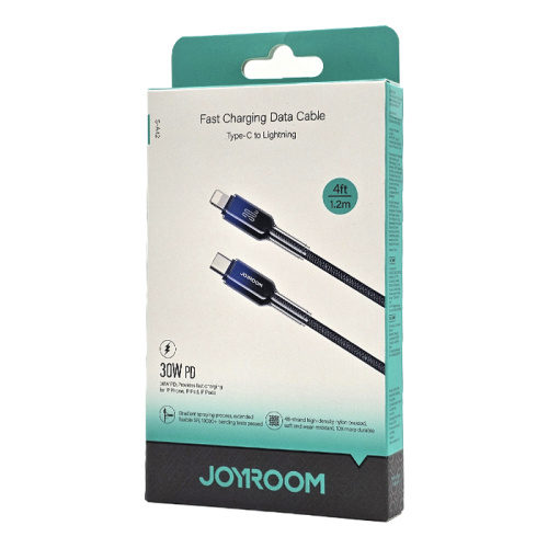 Кабель joyroom c/l s-a42 (30w/1.2m) черный