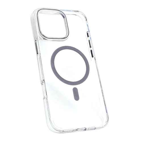 Чехол-крышка clear magnetic #011 для iphone 16 pro max серый