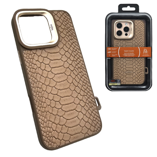 Чехол-крышка kajsa glamorous snake pattern для iphone 16 pro пустынный