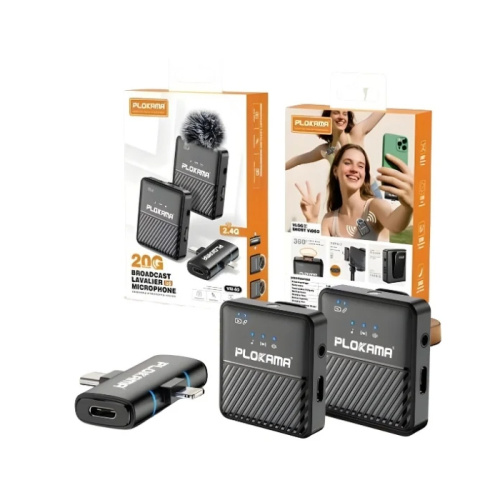 Микрофон петличный plokama vm-60 черный