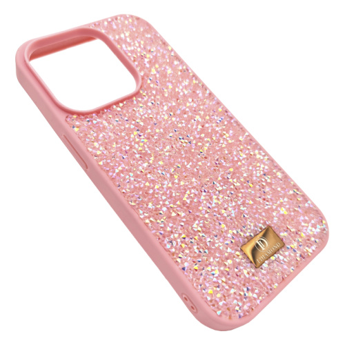Чехол крышка i diamond для iphone 14 pro розовый