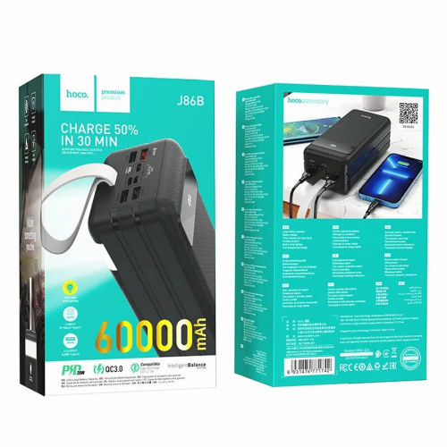 Пзу hoco j86b (60000mah) черный 
