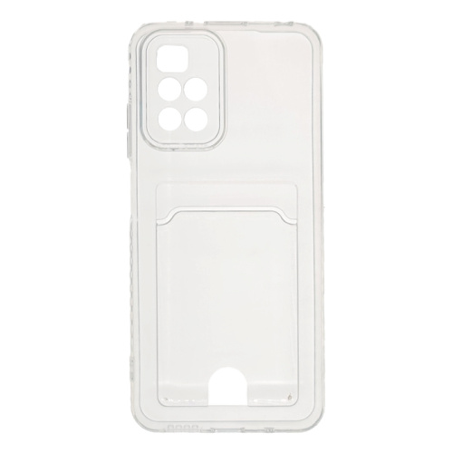 Чехол-силикон card holder xiaomi redmi 10 прозрачный