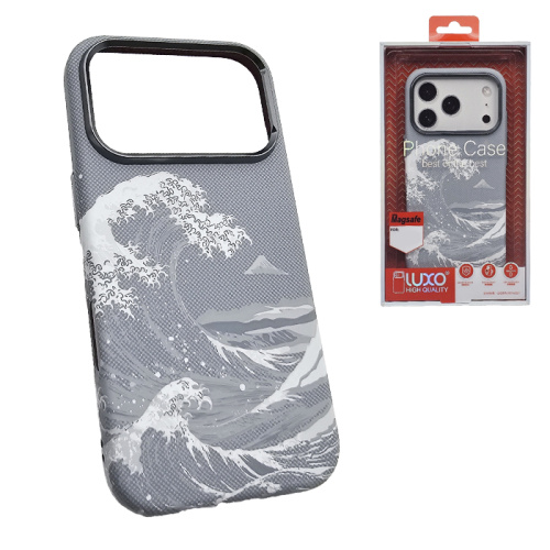 Чехол-крышка #61 luxo magsafe iphone 17 pro max волна (2) серый
