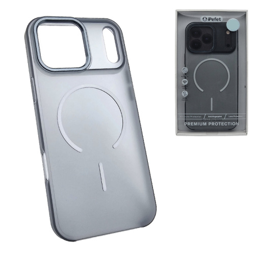 Чехол-крышка ipefet matte i21 magsafe для iphone 17 pro max черный