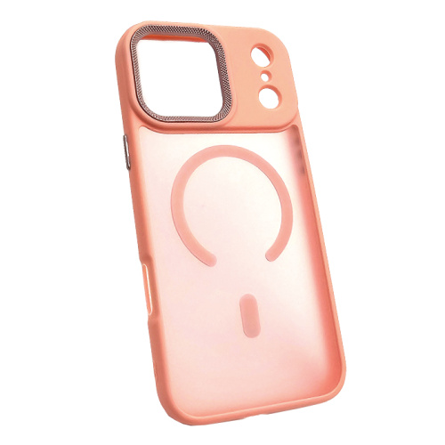 Чехол крышка magnetic collection mil-std для iphone 17 pro розовый
